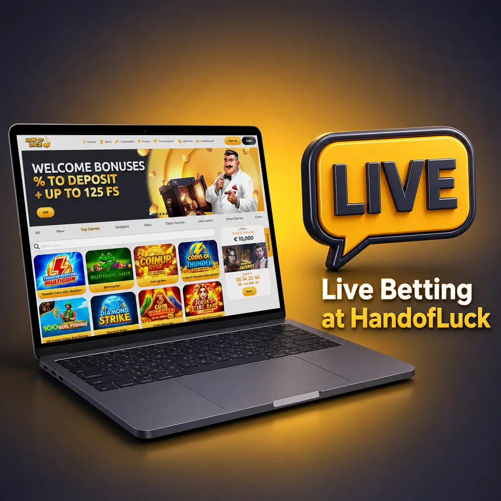 Live betting on HandofLuck for football, tennis, basketball, cricket and darts with in-play odds and streams