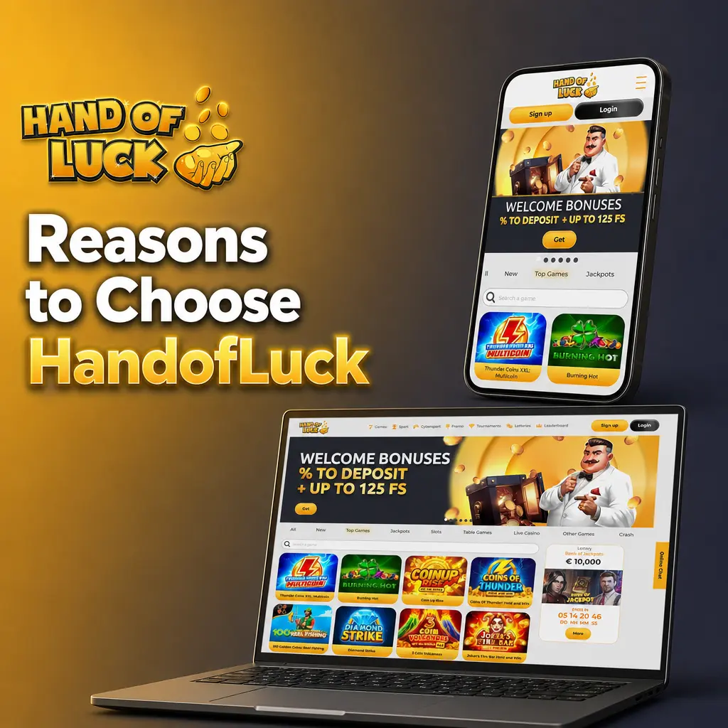 HandofLuck betting site with unified sportsbook and casino account for United Kingdom players, fast Crypto+ withdrawals and 24/7 support